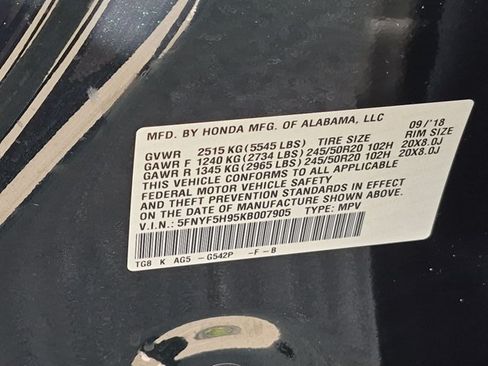 Used 2019 Honda Pilot Touring image 26