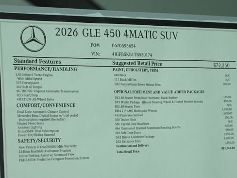 New 2026 Mercedes-Benz GLE 450 4MATIC image 29
