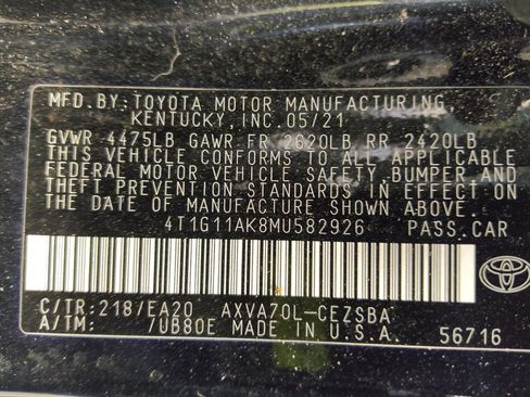 Used 2021 Toyota Camry SE FWD image 33