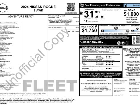 Used 2024 Nissan Rogue S AWD/4WD image 5