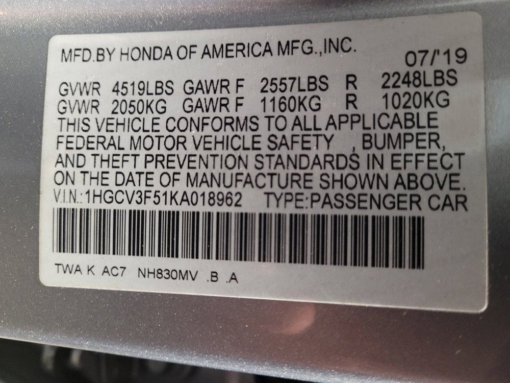 Used 2019 Honda Accord EX-L image 33