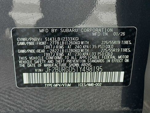 New 2026 Subaru Outback Limited XT image 31