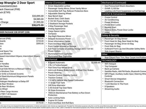 Used 2025 Jeep Wrangler Sport AWD/4WD image 8
