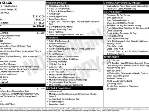 Used 2023 Kia K5 LXS FWD image 16