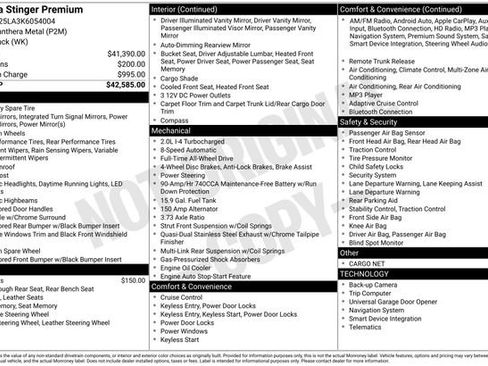 Used 2019 Kia Stinger Premium image 35