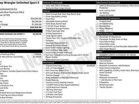 Certified 2022 Jeep Wrangler Unlimited Sport AWD/4WD image 4