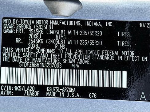 Used 2022 Toyota Highlander Platinum AWD/4WD image 62