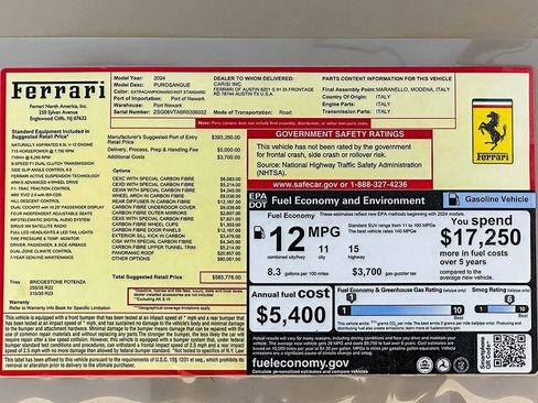 Certified 2024 Ferrari Purosangue image 40