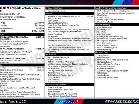 Used 2020 BMW X7 M50i AWD/4WD image 3