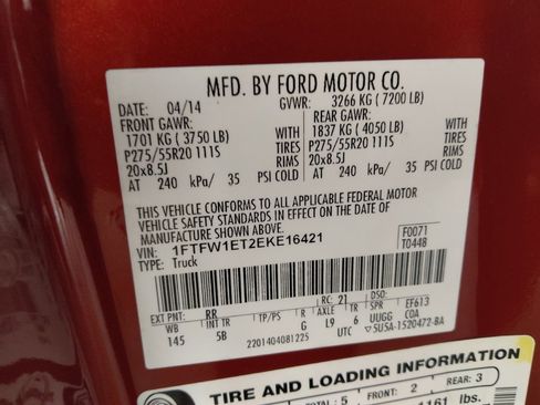 Used 2014 Ford F150 FX4 w/ Equipment Group 402A Luxury image 33