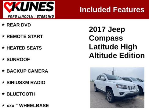 Used 2017 Jeep Compass High Altitude AWD/4WD image 2