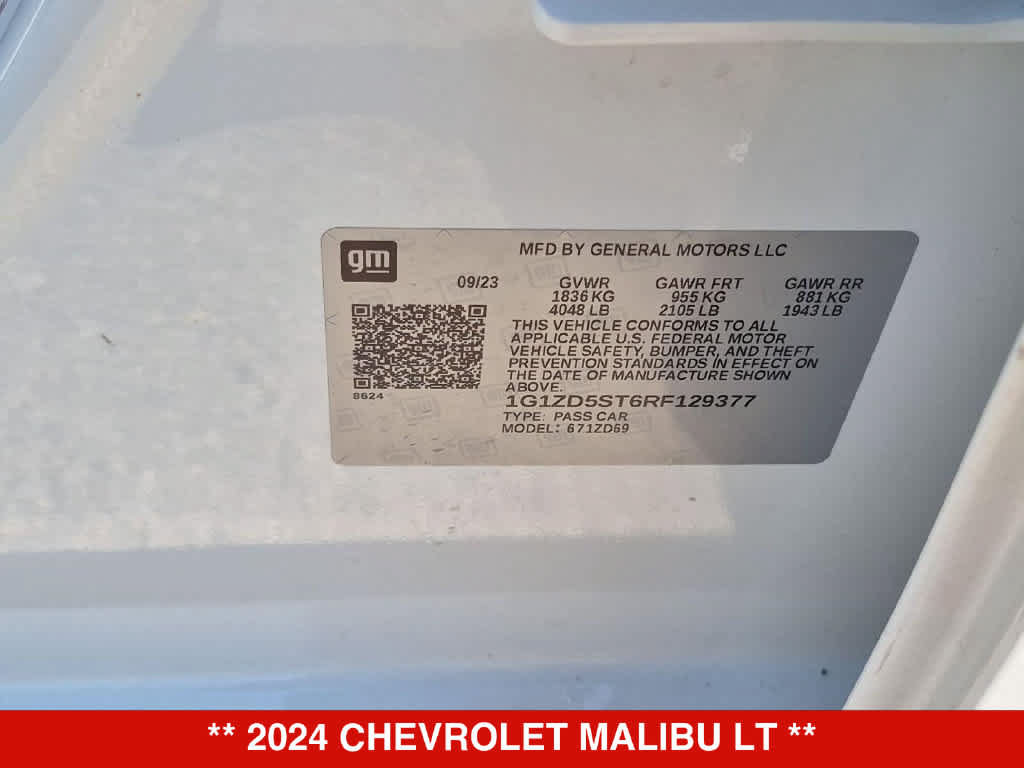 Used 2024 Chevrolet Malibu LT FWD image 33