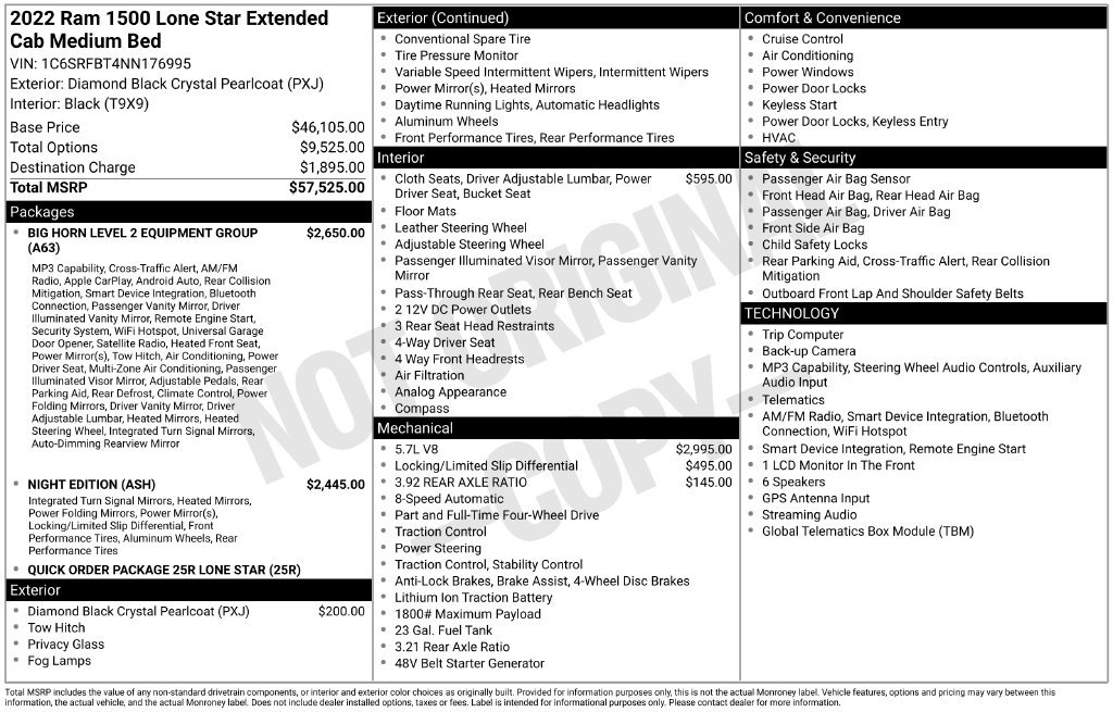 Used 2022 RAM 1500 Lone Star AWD/4WD image 9