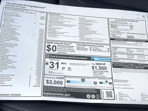 Used 2026 BMW 330i Sedan w/ Premium Package image 19