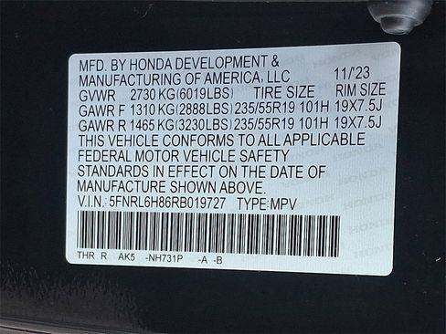 Used 2024 Honda Odyssey Touring image 28