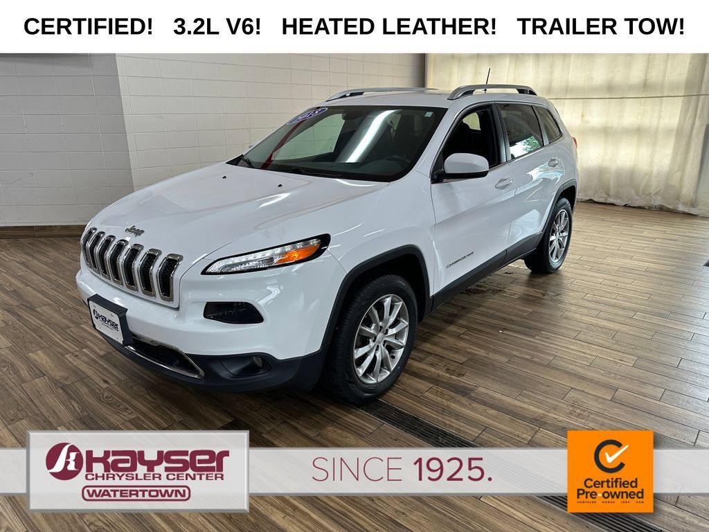 Certified 2018 Jeep Cherokee Limited w/ Trailer Tow Group AWD/4WD image 1
