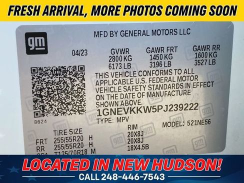 Used 2023 Chevrolet Traverse Premier w/ LPO, Floor Liner Package AWD/4WD image 35