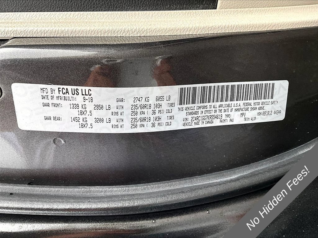 Used 2019 Chrysler Pacifica Limited FWD image 31
