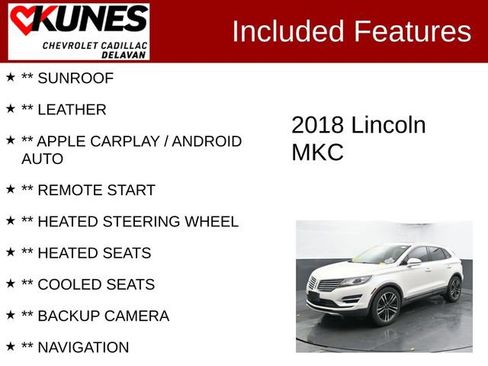 Used 2018 Lincoln MKC Reserve w/ Lincoln MKC Climate Package image 3