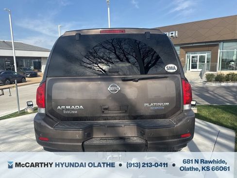 Used 2015 Nissan Armada Platinum w/ 2nd Row Captain Seat Package AWD/4WD image 14