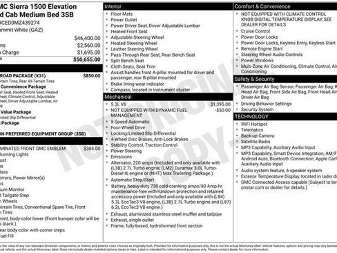 Used 2021 GMC Sierra 1500 Elevation w/ X31 Off-Road Package AWD/4WD image 9