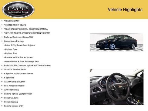 Used 2017 Chevrolet Cruze LT w/ Convenience Package image 3