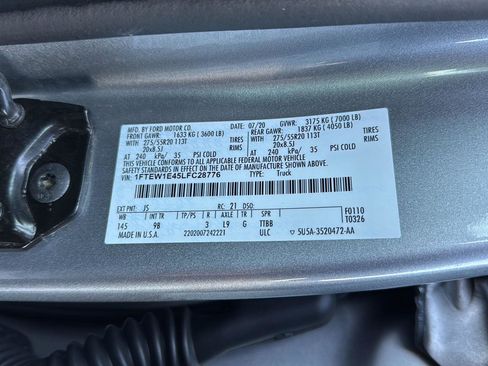 Used 2020 Ford F150 Platinum w/ Equipment Group 701A Luxury image 37