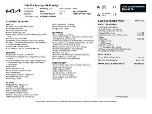 Used 2024 Kia Sportage SX FWD image 4