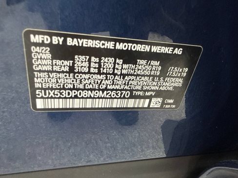 Used 2022 BMW X3 xDrive30i w/ Convenience Package AWD/4WD image 54