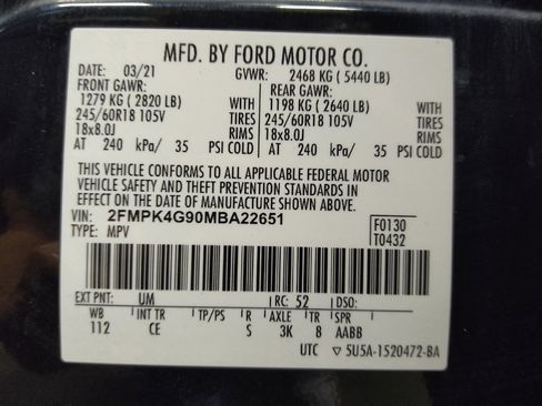 Used 2021 Ford Edge SE w/ Cargo Accessory Package AWD/4WD image 33