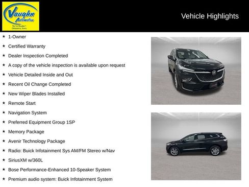 Used 2023 Buick Enclave Avenir w/ Avenir Technology Package AWD/4WD image 2