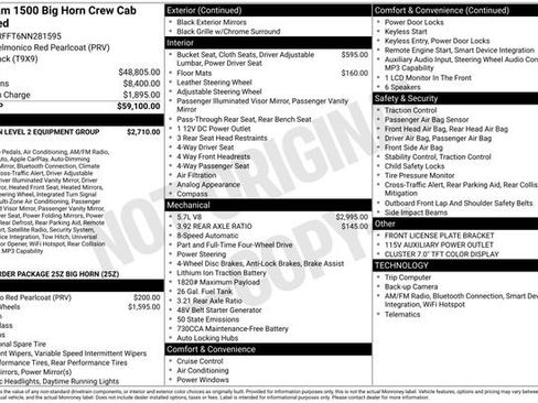 Used 2022 RAM 1500 Big Horn AWD/4WD image 53