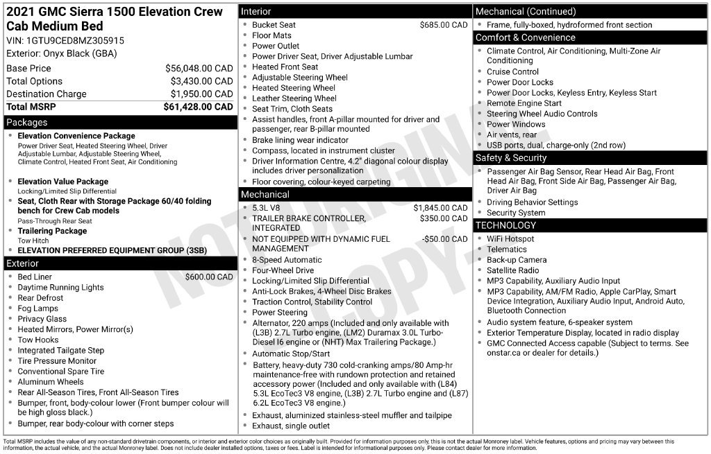 Used 2021 GMC Sierra 1500 Elevation AWD/4WD image 14