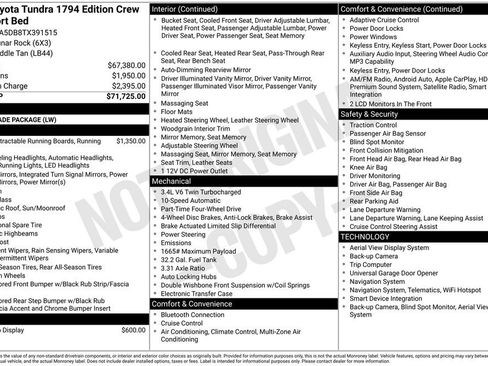Used 2026 Toyota Tundra 1794 Edition AWD/4WD image 5