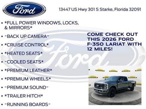 New 2026 Ford F350 Lariat w/ Black Appearance Package image 10