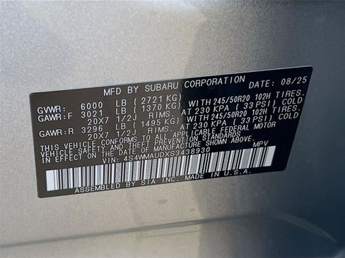 New 2025 Subaru Ascent Touring image 39