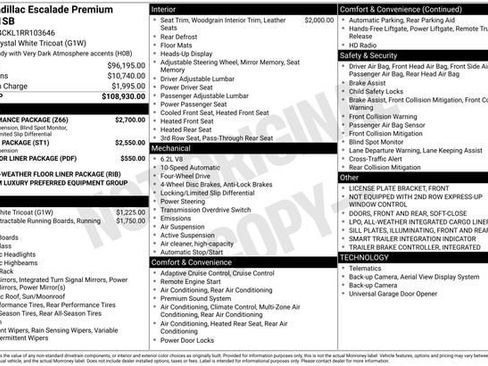 Certified 2024 Cadillac Escalade Premium Luxury w/ Performance Package image 36