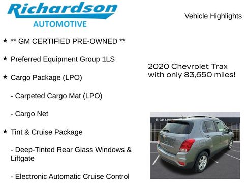 Used 2020 Chevrolet Trax LS w/ Tint and Cruise Package FWD image 11