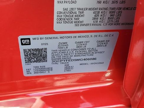 Used 2021 Chevrolet Silverado 1500 LT Trail Boss w/ LT Trail Boss Premium Package AWD/4WD image 31