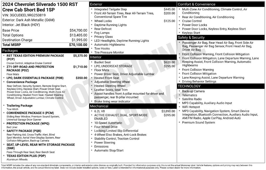 Used 2024 Chevrolet Silverado 1500 RST AWD/4WD image 39