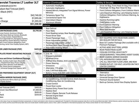 Used 2023 Chevrolet Traverse LT w/ LT Premium Package AWD/4WD image 3