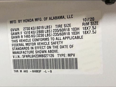 Used 2021 Honda Odyssey LX image 32