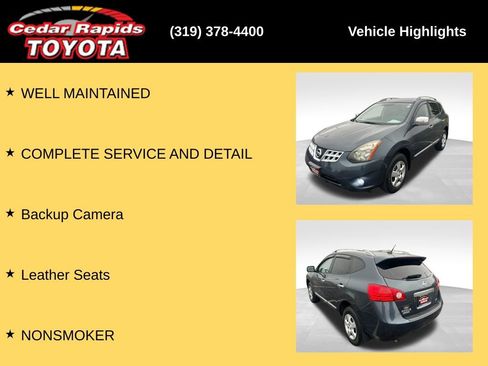 Used 2014 Nissan Rogue S w/ Convenience Package AWD/4WD image 8