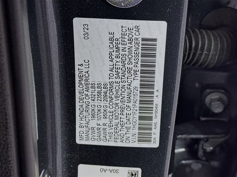 Certified 2023 Honda Accord LX image 29