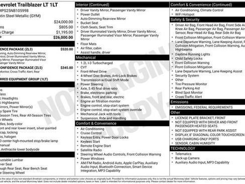 Used 2022 Chevrolet TrailBlazer LT w/ Convenience Package image 32