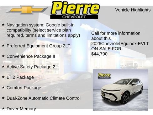 New 2026 Chevrolet Equinox EV LT w/ Convenience Package II AWD/4WD image 7