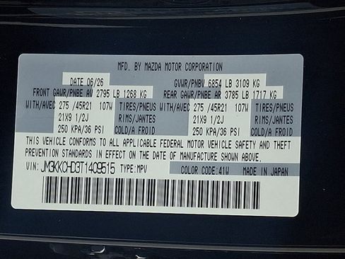New 2026 MAZDA CX-90 3.3 Turbo w/ Premium Sport Pkg AWD/4WD image 20