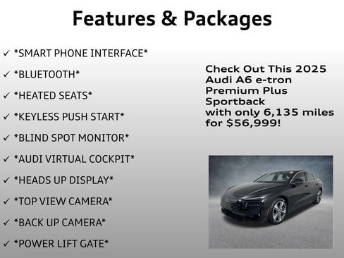 Used 2025 Audi A6 e-tron Premium Plus w/ Premium Plus image 8