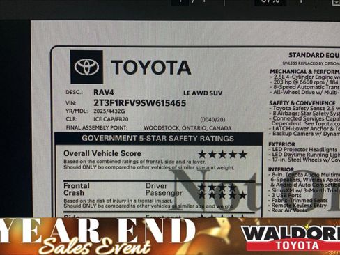 New 2025 Toyota RAV4 LE image 18