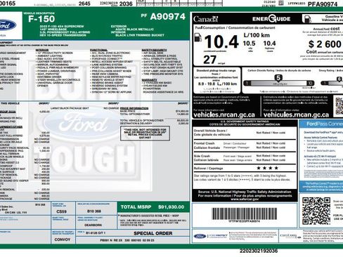 Used 2023 Ford F150 Lariat w/ Equipment Group 502A High AWD/4WD image 12